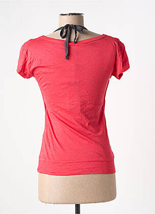 T-shirt col v manches courtes rouge ONLY femme