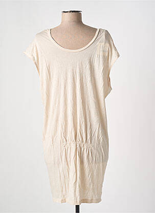 Tunique manches courtes coupe ample beige AMERICAN VINTAGE femme