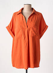 Blouse orange CHRISTY pour femme seconde vue