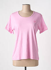 T-shirt rose MEGAN PARIS pour femme seconde vue