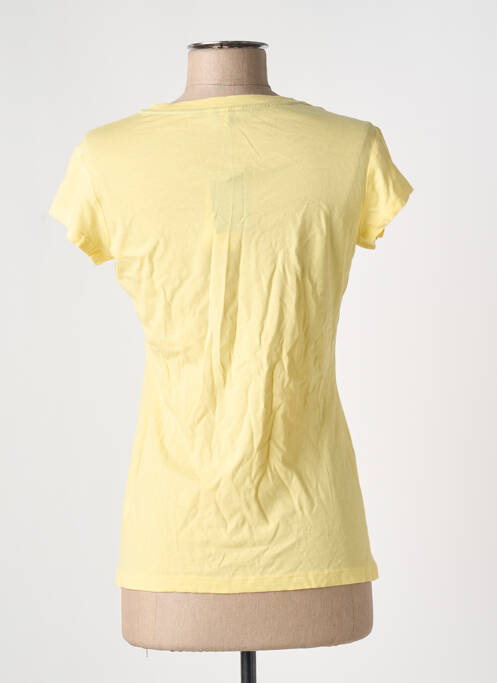 T-shirt sérigraphie floquée manches courtes jaune MEXX femme
