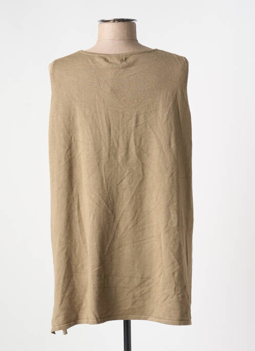 Top stretch sans manche vert TERA BORA femme