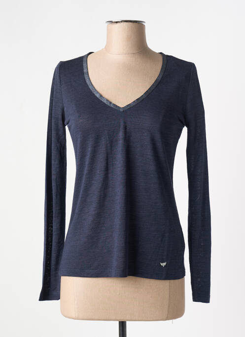 Top bleu LPB pour femme
