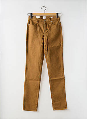 Jeans coupe slim taille normale taille normale marron KANOPE femme