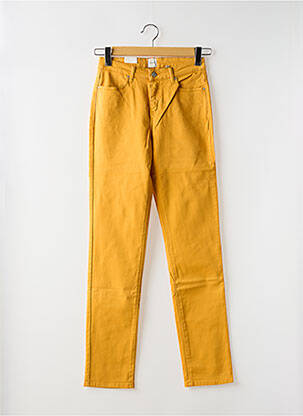 Jeans coupe slim taille normale taille normale jaune KANOPE femme