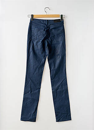 Pantalon slim tissage enduit taille normale bleu KANOPE femme