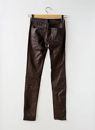 Jeans skinny stretch taille basse marron CIMARRON femme