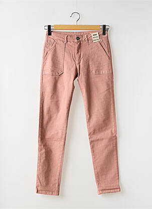Jeans coupe slim stretch taille normale rose REIKO femme