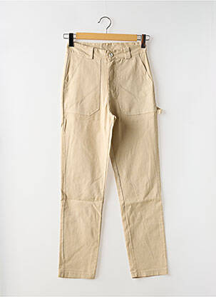 Pantalon slim stretch taille normale beige #OOTD femme