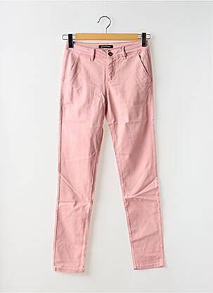 Pantalon chino taille basse taille basse rose CIMARRON femme