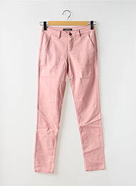 Pantalon chino taille basse taille basse rose CIMARRON femme