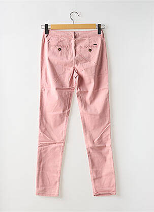 Pantalon chino taille basse taille basse rose CIMARRON femme