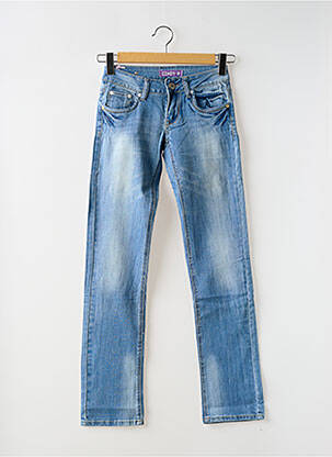Jeans coupe slim taille basse taille basse bleu CINDY.H femme