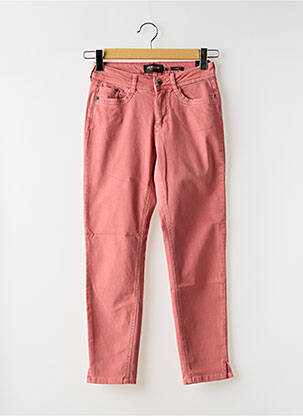 Jeans coupe slim stretch taille normale rose JENSEN femme