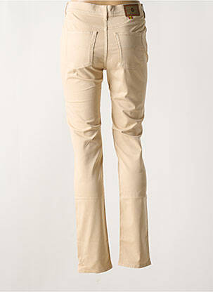 Pantalon slim tissage popeline taille normale beige CIMARRON femme