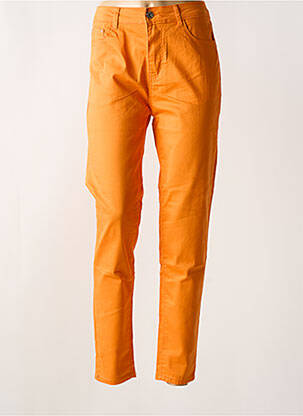 Jeans coupe slim taille normale taille normale orange BS JEANS femme