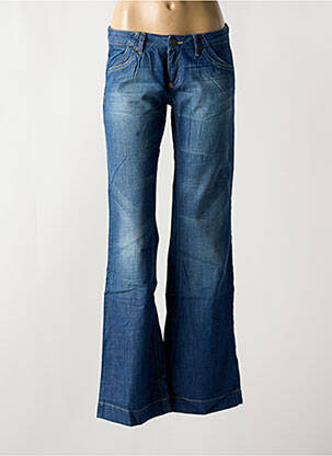 Jean coupe flare stretch taille basse bleu ONLY femme