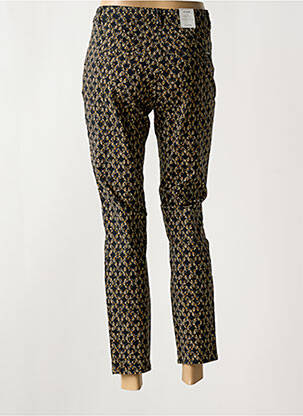 Pantalon chino tissage popeline taille normale noir KANOPE femme
