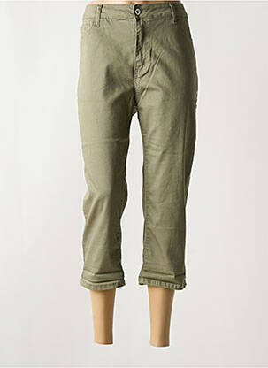 Pantacourt taille normale taille normale vert BS JEANS femme