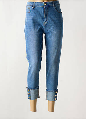 Jeans coupe slim bleu BS JEANS pour femme