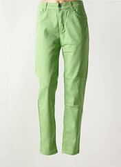 Jeans coupe slim vert BS JEANS pour femme seconde vue