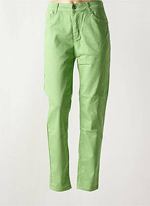 Jeans coupe slim vert BS JEANS pour femme