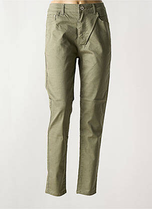 Jeans coupe slim vert fonce BS JEANS pour femme