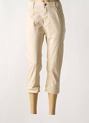 Pantacourt rose BS JEANS pour femme