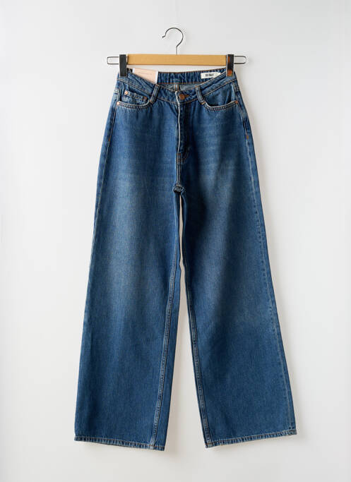Jeans coupe large stretch taille haute bleu REIKO femme