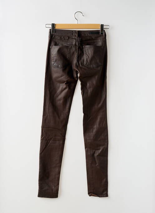 Jeans skinny stretch taille basse marron CIMARRON femme