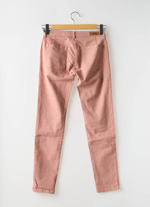 Jeans coupe slim stretch taille normale rose REIKO femme