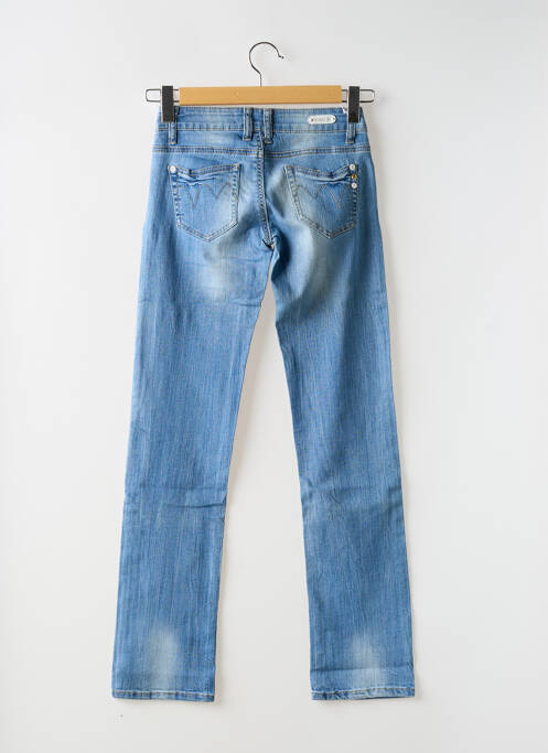 Jeans coupe slim stretch taille basse bleu CINDY.H femme