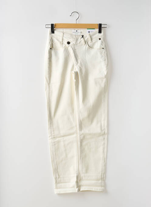 Jeans coupe slim broderie rivets taille normale beige FREEMAN T.PORTER femme