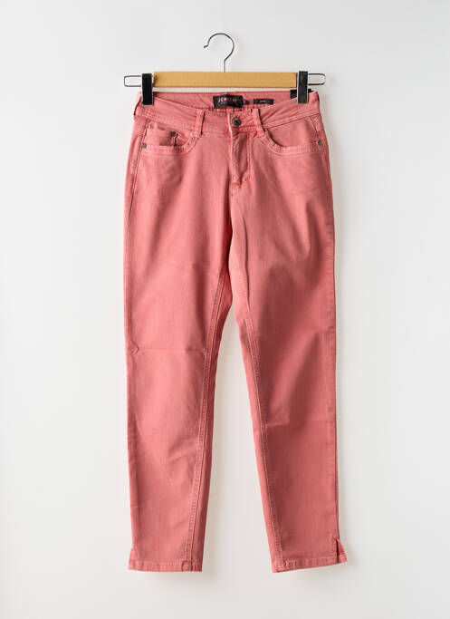 Jeans coupe slim stretch taille normale rose JENSEN femme