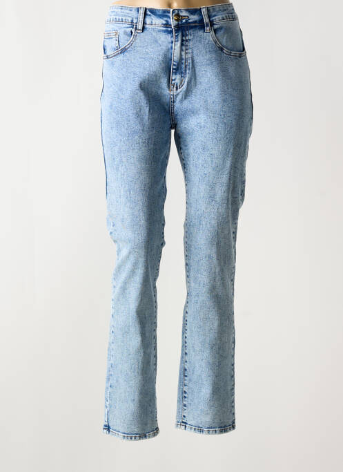 Jeans coupe slim stretch taille normale bleu BS JEANS femme