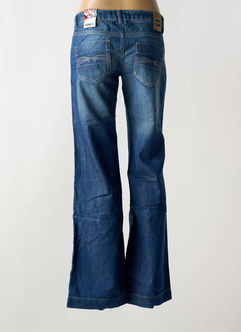 Jean coupe flare stretch taille basse bleu ONLY femme