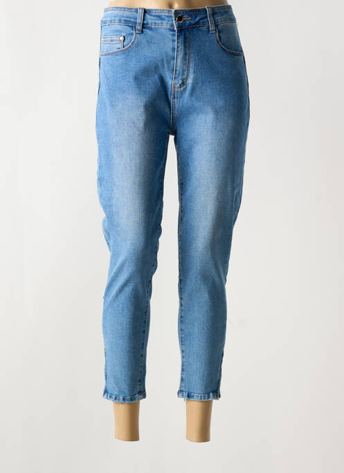 Jeans coupe slim stretch taille normale bleu BS JEANS femme