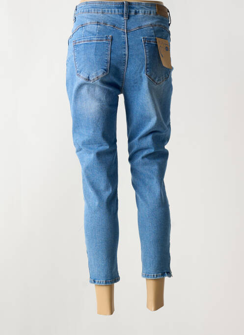 Jeans coupe slim stretch taille normale bleu BS JEANS femme