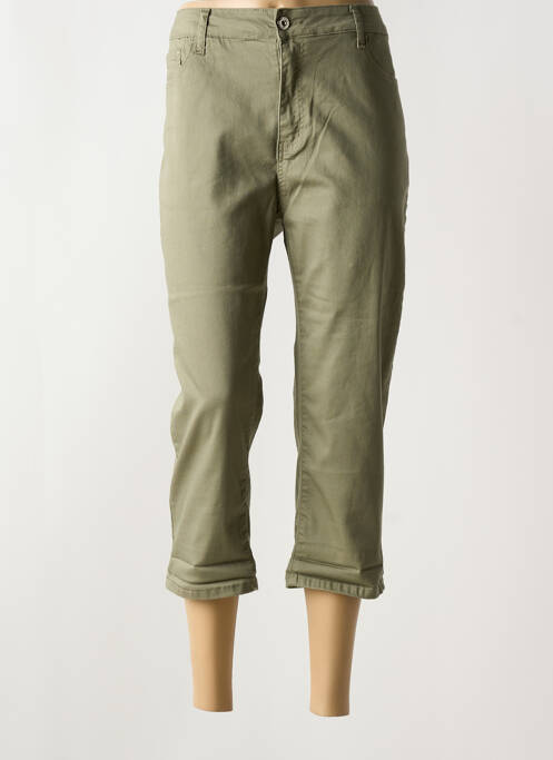 Pantacourt taille normale taille normale vert BS JEANS femme