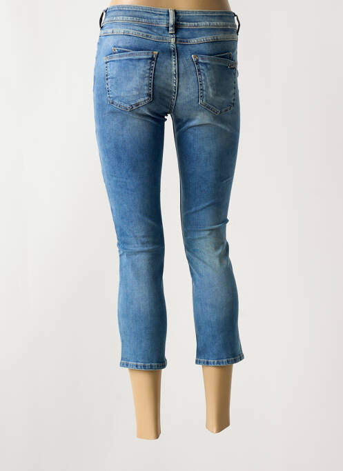Jeans coupe slim stretch taille basse bleu SCHOOL RAG femme