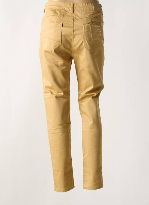 Jeans coupe slim marron BS JEANS femme