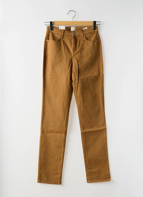 Jeans coupe slim marron KANOPE pour femme