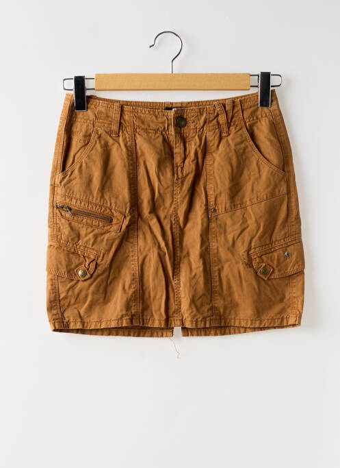 Jupe courte marron ATTRACT pour femme