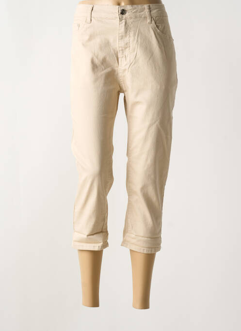 Pantacourt rose BS JEANS pour femme