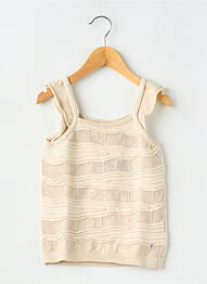Top sans manche sans manche beige LEVV LABEL fille