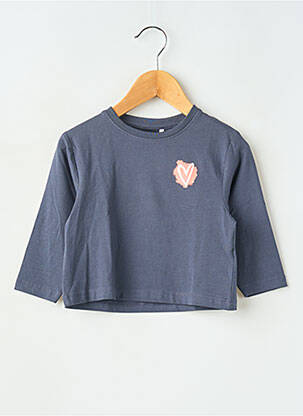 T-shirt stretch manches longues bleu NAME IT fille