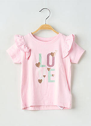 T-shirt coupe cintrée manches courtes rose NAME IT fille