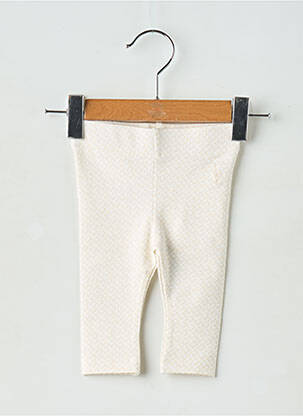 Legging stretch taille élastique blanc LEVV LABEL fille