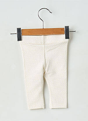 Legging stretch taille élastique blanc LEVV LABEL fille
