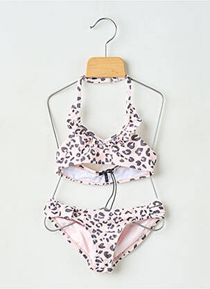 Maillot de bain 2 pièces stretch rose IKKS fille